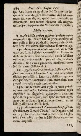 284-296, Missa votivae. - Missa Defunctorum.