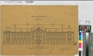 Münster (Münster) Oberpräsidium Blatt 9 Hauptansicht 1903 1 : 100 44 x 67 Zeichnung KSM Nr. 1635,9