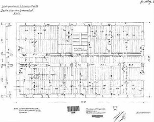 Stuttgart-Untertürkheim Pbf: Wohngebäude Ledigenheim (Augsburgerstr.) Statik, Decke über Erdgeschoß