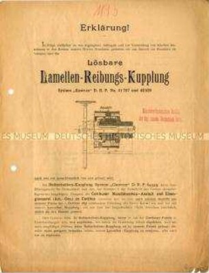 Lösbare Lamellen-Reibungs-Kupplung