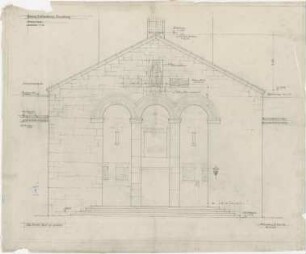 Bestelmeyer, German; Bamberg (Bayern); Ev. Erlöserkirche - Vorbaugiebel