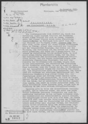 Aich: Pfarrbericht 1955