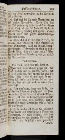 119-132, Sey mir tausendmal gegrüsset...