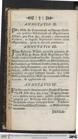[Annotatio I.-IV.]