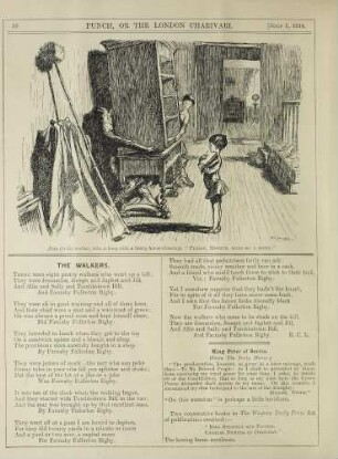 Alan (to his mother, who is busy with a heavy house-cleaning). "Please, Mother, read me a story."