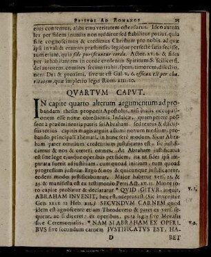Quartum Caput.