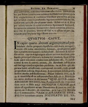 Quartum Caput.