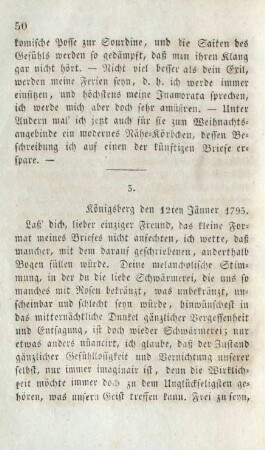 3. Königsberg den 12ten Jänner 1795.