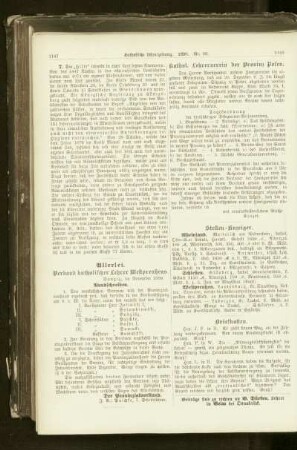 Kathol. Lehrerververein der Provinz Posen
