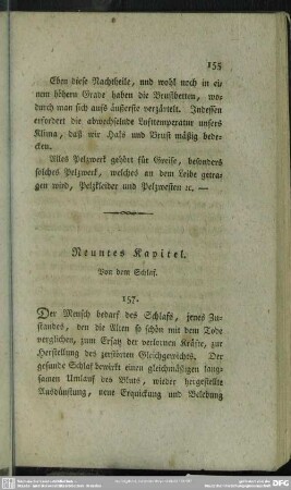 Neuntes Kapitel. Von dem Schlaf