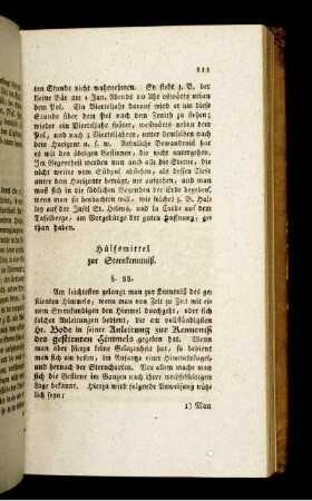 Hülfsmittel zur Sternkenntniß