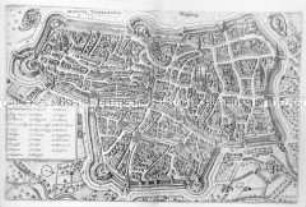 Augsburg, Vogelschauplan 1636 (aus Theatrum Europaeum, Bd. II)
