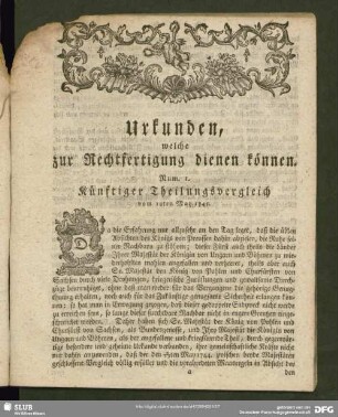 Urkunden, welche zur Rechtfertigung dienen könnten