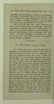 23. Matthias. 1612 - 1619