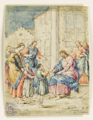 Lasset die Kindlein zu mir kommen, Blatt 25 der Folge: "Leben Christi"