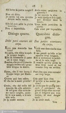 Das vierte Gespräch. Von den äusserlichen Theilen des Leibes