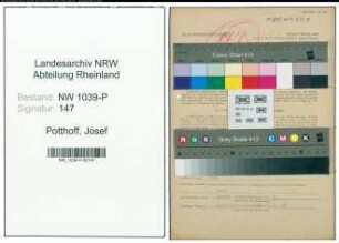 Entnazifizierung Josef Potthoff , geb. 30.11.1919 ()