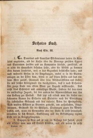 Des P. Cornelius Tacitus Werke, 4. Der Annalen 6. Buch, sammt den Suppl. der Bücher 7 - 10.