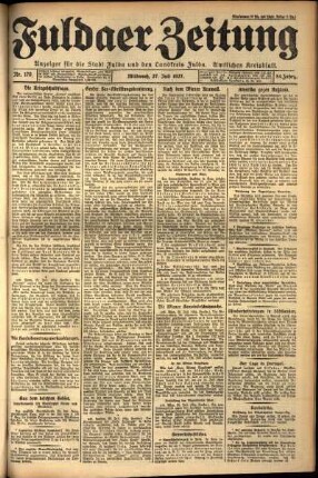 Ausgabe vom Mittwoch, den 27. Juli 1927.