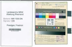 Entnazifizierung Friedrich Poestges , geb. 05.01.1890 (Zimmerer)
