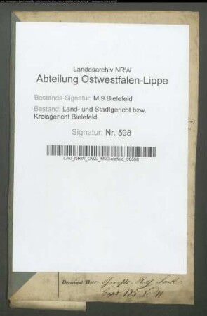 Sonstige: Ostermann, Agnethe Dorothea Elisabeth , geb. Münnig; Ehepartner: Ostermann, Ludwig: