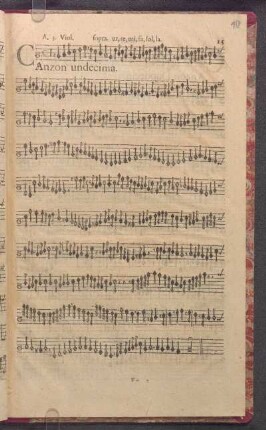 Canzon Undecima. sopra. Ut, re, mi, fa, sol, la.