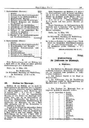Studium der Pharmazie : [Wissenschaft] ; [Für das Reich] ; [Amtliche Erlasse] ; [Amtlicher Teil]