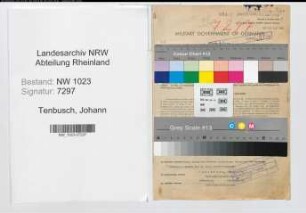 Entnazifizierung Johann Tenbusch , geb. 25.06.1900 (Polizeibeamter)