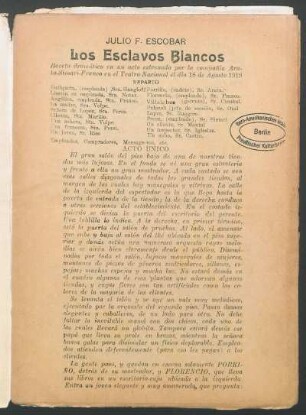1919007200: Los esclavos blancos : boceto dramático en un acto