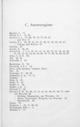 C. Autorenregister.