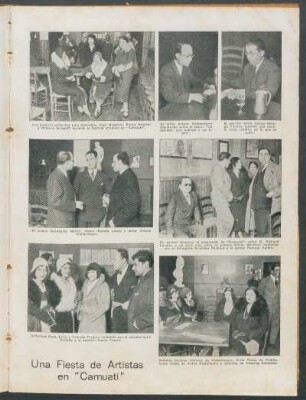 Una fiesta de artistas en "Camauti"