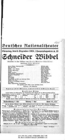 Schneider Wibbel