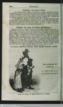 Geschwind, was giebt’s Altes