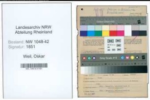 Entnazifizierung Oskar Weil , geb. 18.05.1902 (Haendler)