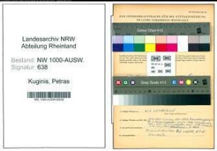Entnazifizierung Petras Kuginis, geb. 13.10.1897 (Jurist)