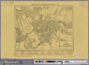 Plan von Leipzig und dessen nächster Umgebung