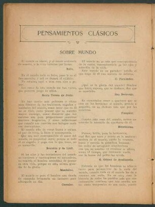 Pensamientos clásicos