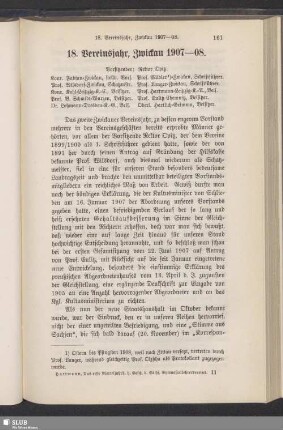 18. Vereinsjahr, Zwickau 1907–08