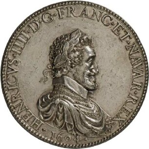 Medaille auf König Heinrich IV. von Frankreich und seine Gemahlin Maria de´ Medici, 1604