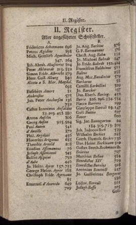 II. Register. Aller angeführten Schriftsteller.