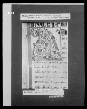 Liber Floridus Lamberti Canonici — Initiale A, Folio 3verso