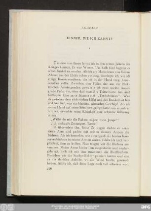 Halide Edip Kinder, Die Ich Kannte
