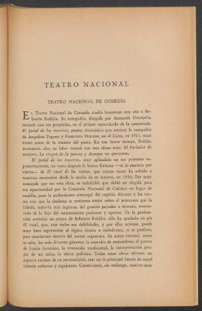 Teatro Nacional de Comedia