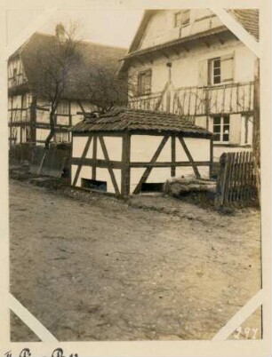 Foto eines als Backofen getarnten Maschinengewehrstandes in Carspach