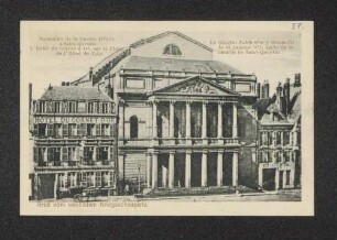 Feldpostkarte: Souvenirs de la Guerre 1870-71 a Saint-Quentin : LH́ôtel du Cornet dÓr, sur la Place de l`Hôtel de Ville