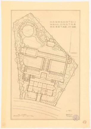 Hausgarten: Grundriss 1:200