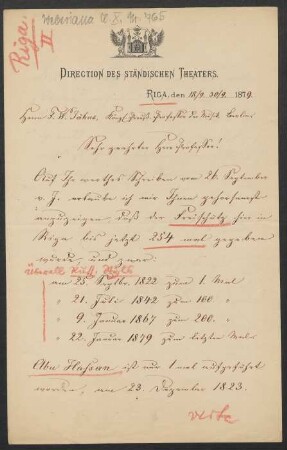 Brief an Friedrich Wilhelm Jähns : 30.09.1878