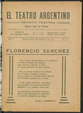 1919000600: La venganza de Don Chicho : sainete en un acto y tres cuadros