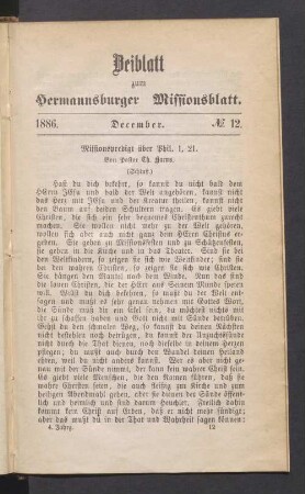 Beiblatt. 1886. December. N°. 12