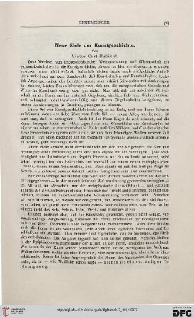 Neue Ziele der Kunstgeschichte